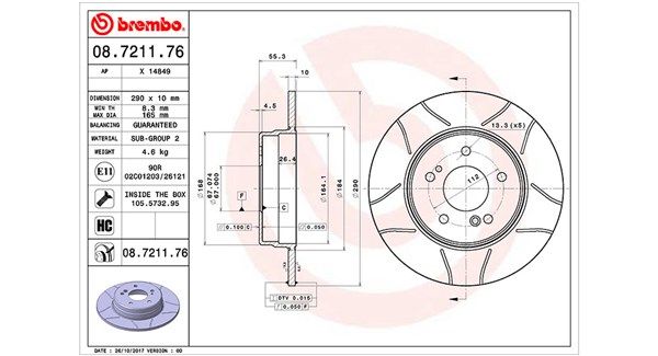 MAGNETI MARELLI Тормозной диск 360406032005